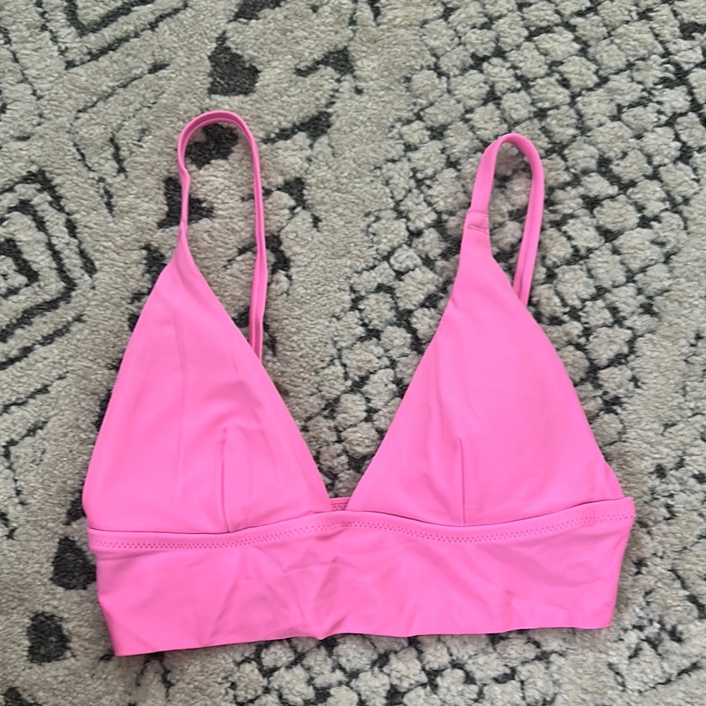 Aerie Pink Seamless Bralette Plunge Comfort